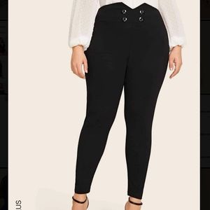 Got to go!! NWT Shein Black Plus Waistband Fitted Pants - 0XL